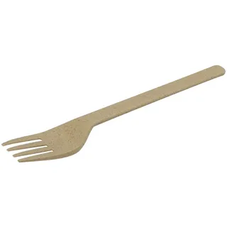GREENBOX Bio Mehrweg-Besteck Stabil Plastik-Besteck Gabel I Kompostierbares Besteck Bio-Kunststoff PLA & Holzmehl Mehrweg Besteck biologisch abbaubar I 60x Bio Besteck Mehrweg-Gabel Plastik