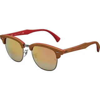 Ray Ban Clubmaster Wood RB3016 Herren-Sonnenbrille - Bunt