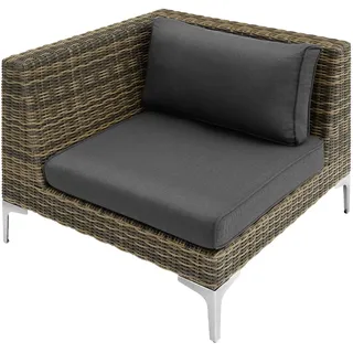 Tectake Villanova Set 7-tlg. Anthrazit