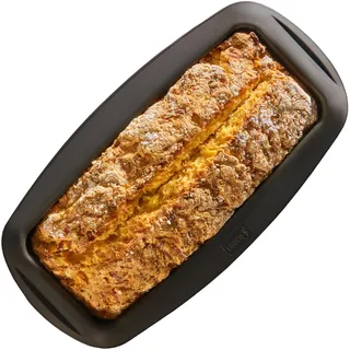 Lurch 85010 FlexiForm Kastenform/Brotbackform aus 100% BPA-freiem Platin-Silikon, Braun, 30 x 11,5 x 7 cm
