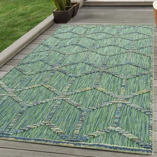 Outdoor Teppich die Küche Balkon Terrasse Garten Picknick Größe: 80 x 250 cm , Farbe : Grün-1 - Grün