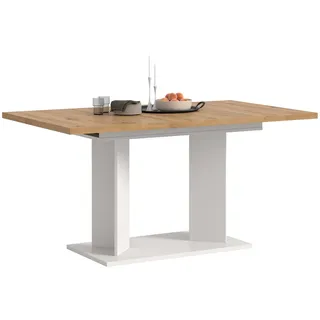 xonox.home Gustav 190 x 76 x 90 cm weiß/Artisan Eiche Nachbildung