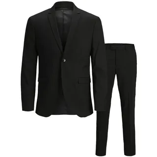 JACK & JONES Anzug 'COSTA' & Jones »JPRCOSTA SUIT«, sehr schmal, mit fallendem Revers schwarz