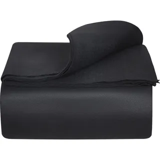 SucceBuy Poolunterlage Bodenplane Bodenschutzplane Poolmatte Rechteckig 3,6x7,3m - Schwarz