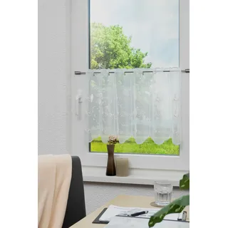 Stickereien Plauen Panneaux »Monika« Stangendurchzug 1 Stk. tlg., weiß