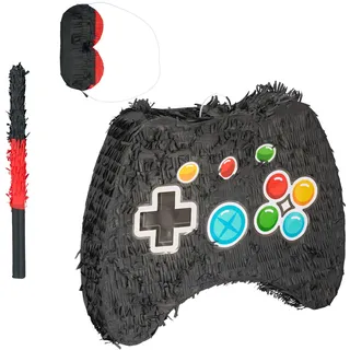 Relaxdays Piñata Set 3-TLG. Controller zum Aufhängen Bunt