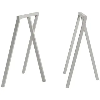 HAY Tischböcke, Stahl, grau, Höhe: 72 cm, Tiefe: 37 cm, Länge: 64,5 cm 101653