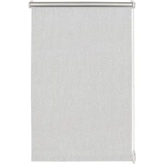 GARDINIA EASYFIX Rollo mit Thermo-Rückseite zum Klemmen oder Kleben, Verdunklungsrollo ohne Bohren, Hitzeschutz, Energiesparend, Grau gepunktet, 75 x 150 cm (BxH)