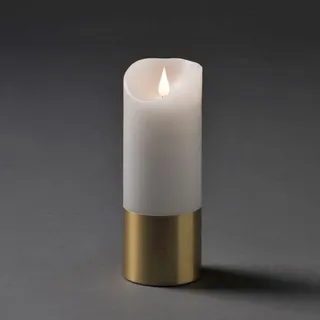 Konstsmide Weihnachtsdeko LED-Kerze 20,5 cm weiß