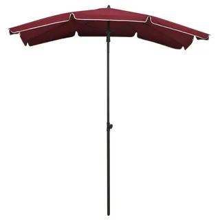 vidaXL Sonnenschirm mit Mast 200x130 cm Bordeauxrot - Rot