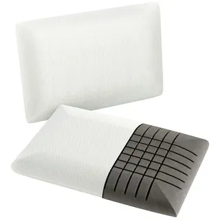 Costway KopfKissen Gel-Memory-Schaum 40 x 60 cm Weiß