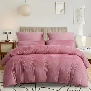 Boqingzhu Biber Rosa/Altrosa 135 x 200 cm + 80 x 80 cm