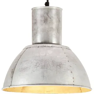 Hängelampe 25 W Silbern Rund 28,5 cm E27 - Silber, Bunt