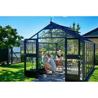 Juliana Gewächshaus Premium Alu Anthrazit ESG 3 mm 13,00 m2