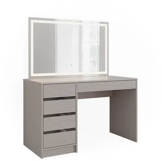 Vicco Sherry 120 cm mit LED-Spiegel, - Beige