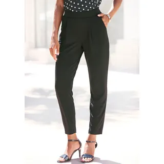 LASCANA Schlupfhose "stilvoll und bequem" casual-chic Business-Look, 7/8-Länge, Sommerhose, schwarz