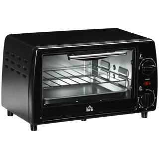 Homcom Mini Backofen 10 Liter Schwarz