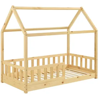 Juskys Kinderbett Marli 80 x 160 cm - Natur