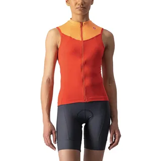 CASTELLI 4521058-081 Solaris Sleeveless Jersey T-Shirt Women's Hibiskus/Soft Orange XS