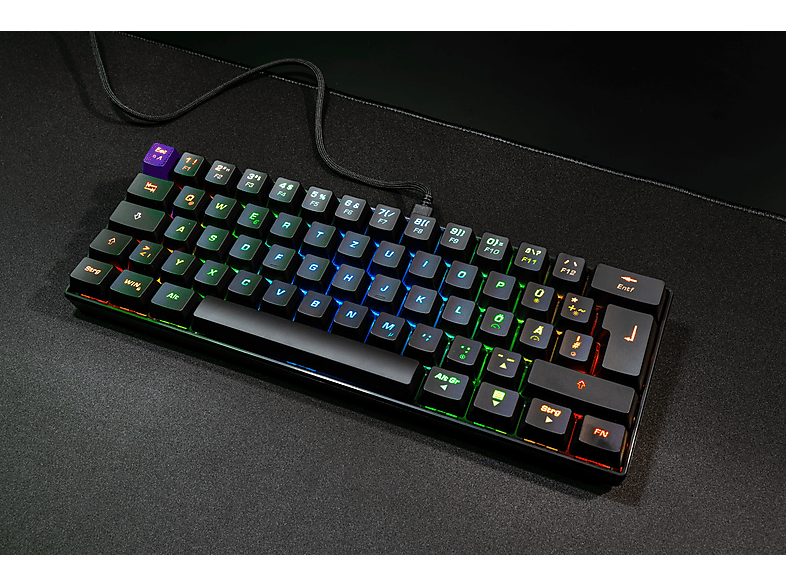 Bild von IGK-5000-BK Mini Size, Gaming Tastatur , Mechanisch, Sonstiges, kabelgebunden, Schwarz