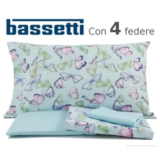 Komplettes Set BASSETTI Schmetterling Doppelbett