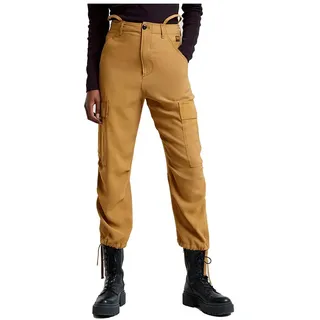 G-Star Damen. D25251-D714-1395), Cargo-Cropped-Hose mit Kordelzug braun 30