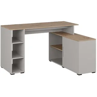 Vicco Eckschreibtisch Rudy Cashmere / Weiß