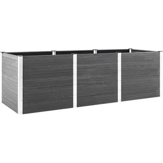 Hochbeet Grau 300x50x91 cm WPC - Grau