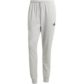 adidas Essentials Feel Cozy French Terry Herren Hose, grau - Medium Grey heather/black M