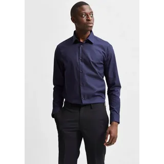 Selected Businesshemd SLHSLIMETHAN SHIRT blau XXL
