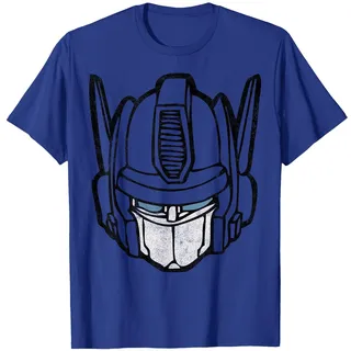 Transformers Optimus Prime Vintage Big Face T-Shirt, Herren, Königsblau, XXL