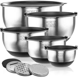 Moritz & Moritz Edelstahl Rührschüssel Set