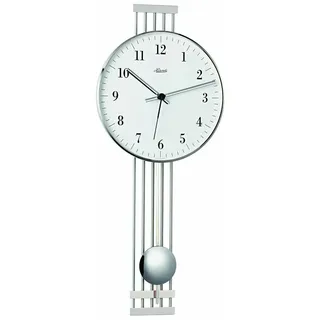 Hermle 70981-000871 Metallwanduhr Funk, Silber