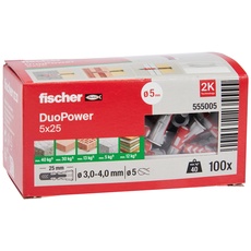 Bild DUOPOWER 5 x 25 2-Komponenten-Dübel 25mm 5mm 555005