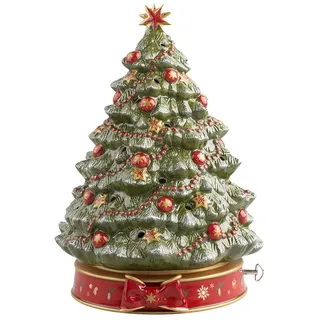 Villeroy & Boch Weihnachtsbaum mit Spieluhr 33 cm grün/mehrfarbig