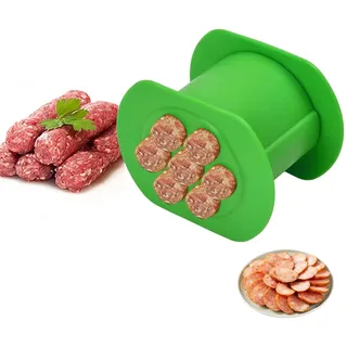 SoeUyd Cevapcici Presse, Hot Dog Maker mit 7 Löchern,Cevapcici Maker Wursthersteller, Cevapcici Extruder Wurst Fleischfüller kit Gadgets zur Herstellung von Cevapcici für Haus und Küche (A)