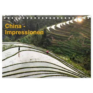 Calvendo China-Impressionen (Tischkalender 2026 DIN A5 quer), CALVENDO Monatskalender