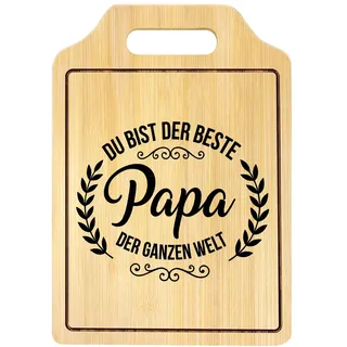Geschenke für Papa, Personalisiertes Graviertes Bambus Schneidebrett, Papa Geschenk zum Geburtstag, Vatertagsgeschenk Festtagsgeschenk, Geschenke für Männer