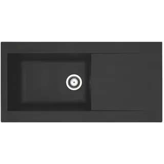 Respekta Denver Schwarz Granit 1000 x 500 mm Handbetätigung