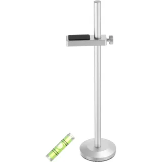 sourcing map Grafikkarten-GPU-Stützhalterung, GPU-Ständer, Magnetfuß, 10–170 mm, verstellbare Halterung für Desktop-Grafikkarte mit Wasserwaage, Aluminium, silberfarben