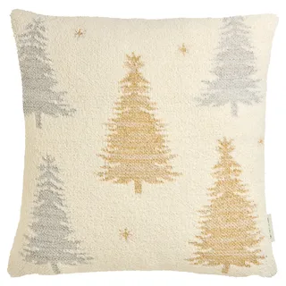 Dekokissen TOM TAILOR HOME "Metallic", natur, B:45cm L:45cm, Obermaterial: 55% Polyester, 32% Baumwolle, 13% sonstige Fasern, Dekokissen_Sitzkissen_Kissenhüllen, Dekokissen, mit schimmernden Lurexgarnen
