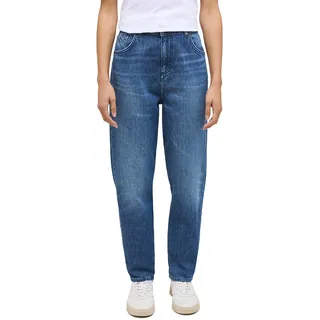 MUSTANG Damen Jeans Charlotte Tapered Fit - Blau - Blue Denim W26-W34 Stretch, Größe:30W / 32L, Farbvariante:Blue Denim 5000-582