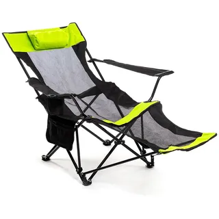 InnovaGoods Kampfort Camping-klappstuhl - Green / Black - One Size