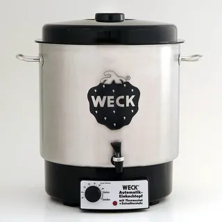 Weck Einkochautomat 30 l Schwarz/Silber
