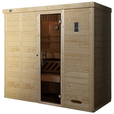 Bild von Design-Sauna Kemi 5 mit Glastür