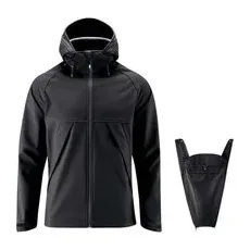 mamalila Softshell-Tragejacke für Männer Allrounder schwarz, L