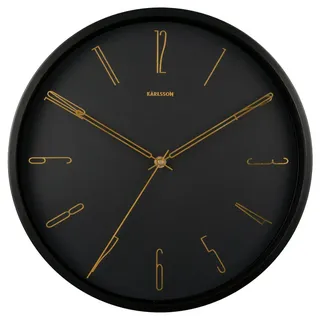 Karlsson 35 cm 35x35x4 schwarz/gold