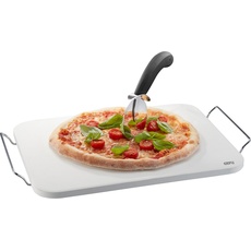 Bild Pizzastein mit Gestell + Pizzaschneider + Pizzaschieber