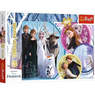 Trefl Disney Frozen Glitterpuzzle, Im Schein der Liebe (Kinderpuzzle)