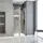 ExpressPlus Eck-Duschkabine mit Pendeltür 80 x 180 cm silber Klarglas 180x80cm